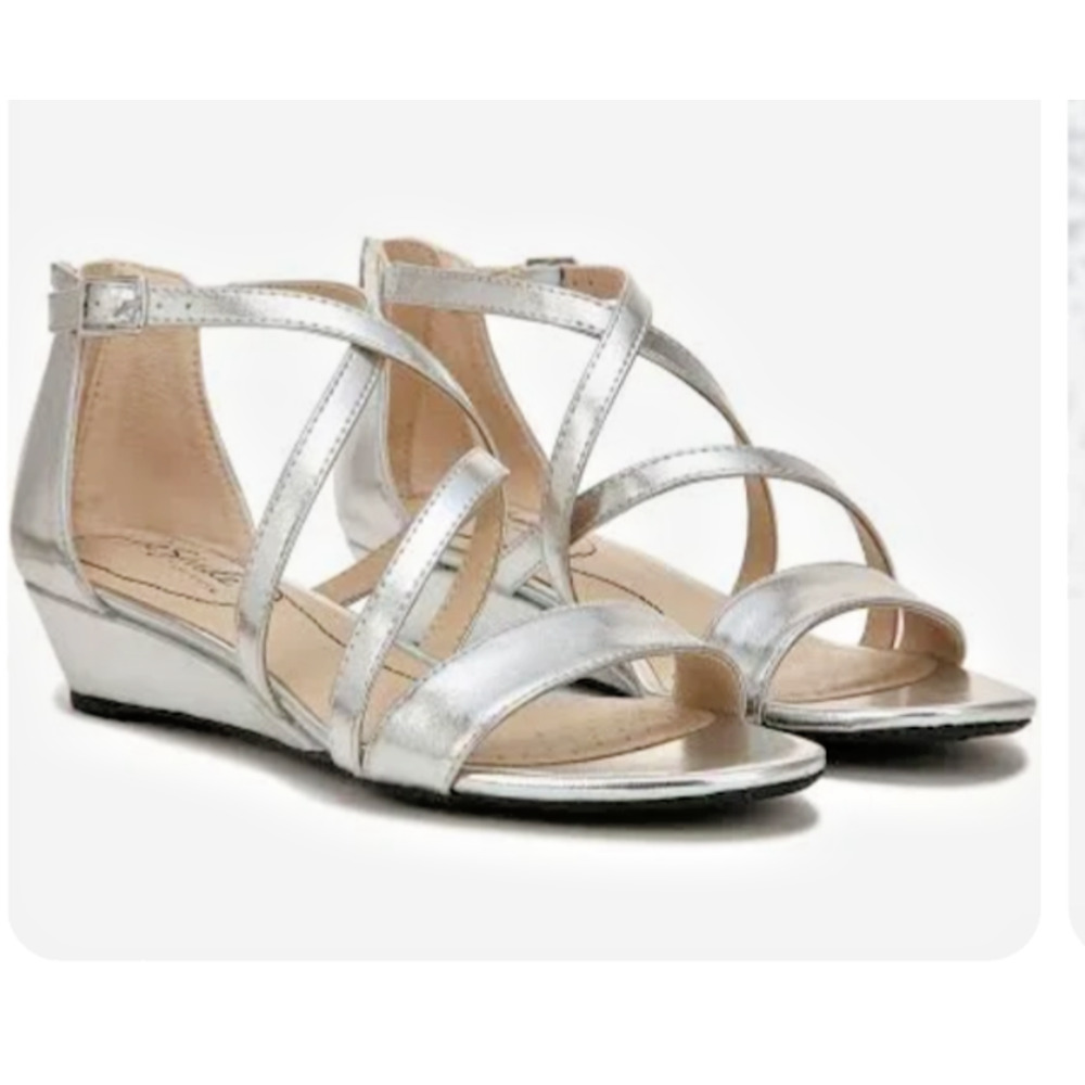 LifeStride Womens Yolanda Ankle Strap Open Toe Strappy Sandals Sandals